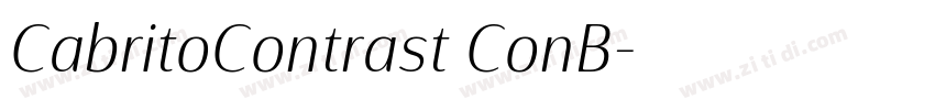 CabritoContrast ConB字体转换